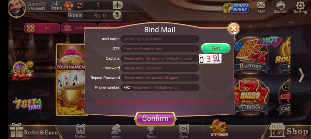 How to Create Account in 3 Patti World Game